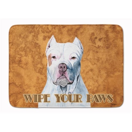 Carolines Treasures Carolines Treasures SC9130RUG Pit Bull Wipe Your Paws Machine Washable Memory Foam Mat SC9130RUG